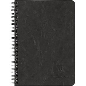 Clairefontaine 'Age Bag' Wirebound Notebook, A5, 120 Pages, Lined - Blue