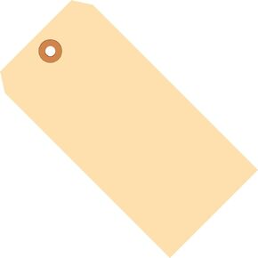 Shipping Tags, 13 Pt., 6 1/4" x 3 1/8", Manila, 1000/Case