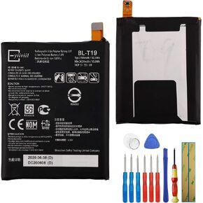 for Google Nexus 5X H791 H790 Replacement Battery BL-T19 2620mAh 3.8V Internal Battery+ Tools