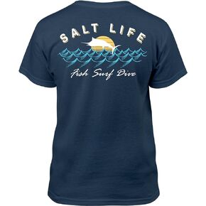 Salt Life Boys' Sunset Jumpers Youth Short Sleeve Classic Fit Shirt
