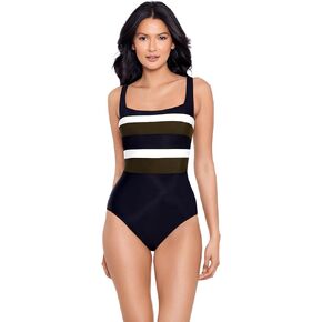 Miraclesuit Women's Swimwear Spectra Trinity Underwire Tummy Control One Piece Swimsuit