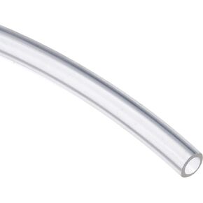 Pneumatic Tubing - Air Compressor PU Line Hose Apply to Water Fluid Transfer(2.5mm ID x 4mm OD, 9.2 Ft Length, Clear)