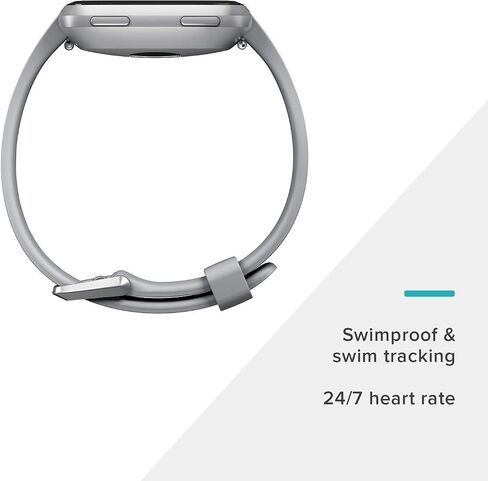 Fitbit Versa Smart Watch,GPS, Gray/Silver Aluminium, One Size (S & L Bands Included) (Renewed) in Saudi Arabia