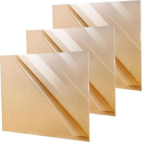 3 Pack 17.72x23.62 Clear Acrylic Sheets 1/8 Inch Thick Cast Rectangle Plastic Panels with Protective Paper Easy Cut Display Acrylic Board for Laser Cutting Craft Projects, Signs, Display Cases in Saudi Arabia