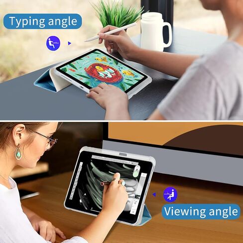 غطاء iPad من الجيل العاشر، حافظة iPad 10، خاصية التنبيه والنوم التلقائي، حافظة رفيعة قابلة للطي لجهاز iPad الجيل العاشر، حافظة غطاء ذكية خفيفة الوزن لجهاز iPad 10.9، وردي in Kuwait
