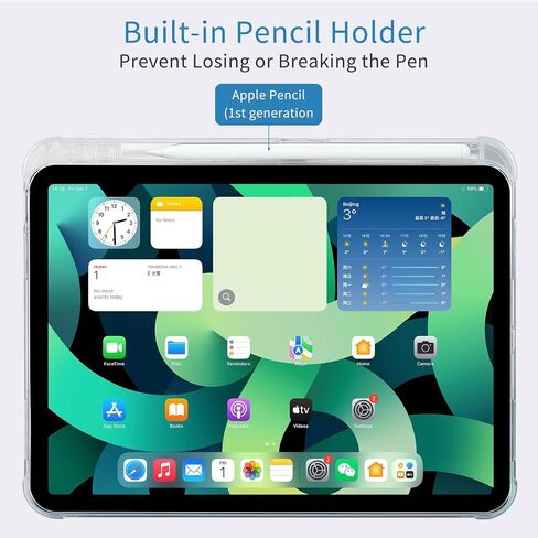غطاء iPad من الجيل العاشر، حافظة iPad 10، خاصية التنبيه والنوم التلقائي، حافظة رفيعة قابلة للطي لجهاز iPad الجيل العاشر، حافظة غطاء ذكية خفيفة الوزن لجهاز iPad 10.9، وردي in Kuwait