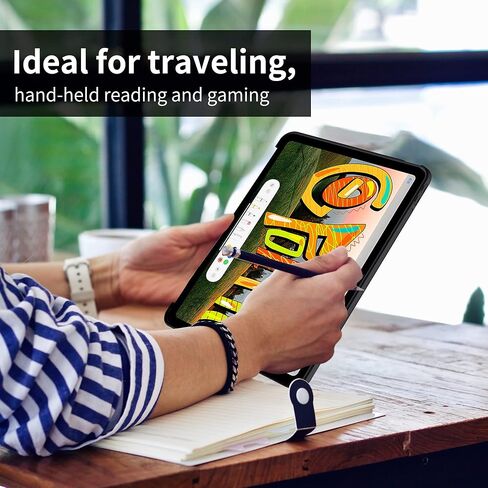 غطاء iPad من الجيل العاشر، حافظة iPad 10، خاصية التنبيه والنوم التلقائي، حافظة رفيعة قابلة للطي لجهاز iPad الجيل العاشر، حافظة غطاء ذكية خفيفة الوزن لجهاز iPad 10.9، وردي in Kuwait