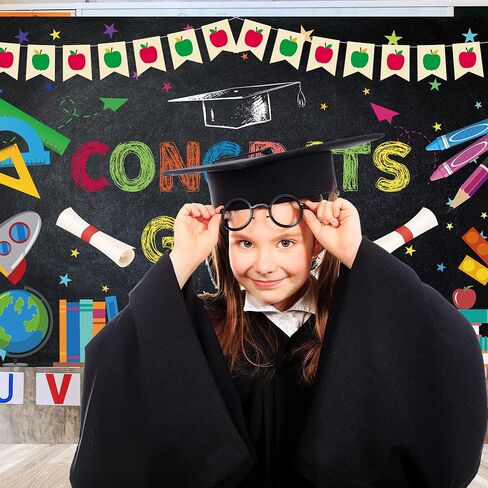 7×5ft Kindergarten Graduation Backdrop for Kids Class of 2024 Preschool Congratulation Graduate Congrat Background Pre-k Grad Prom Party 2024 Graduation Party Decorations Banner Props in Saudi Arabia