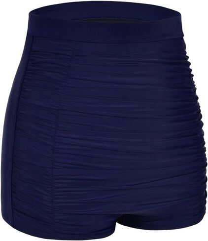 شورت سباحة نسائي عالي الخصر من Coastal Rose للتحكم في البطن، سروال سباحة مكشكش للأولاد in Kuwait