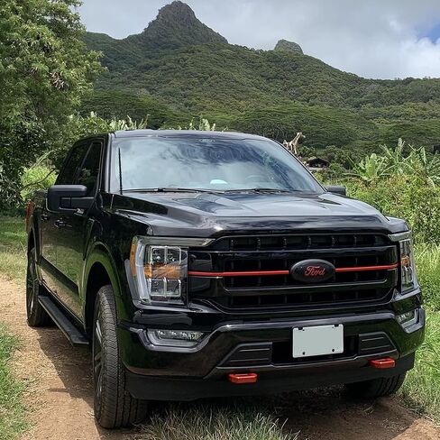 هوائي قصير 13 بوصة لسيارة Ford F150 F-150 2009-2024 2017-2024 F250 F350 Bronco Ford Pickup Trucks راديو بديل لملحقات Ford F150، على شكل خيزران in Kuwait