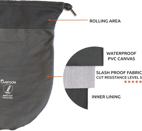 Overade Secure Pannier Bag Loxi - Waterprof, Anti-Cut Material, 12 mm Cable Lock, 4 Digit Lock (15L) in Saudi Arabia