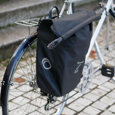 Overade Secure Pannier Bag Loxi - Waterprof, Anti-Cut Material, 12 mm Cable Lock, 4 Digit Lock (15L) in Saudi Arabia