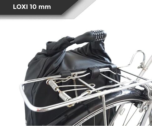 Overade Secure Pannier Bag Loxi - Waterprof, Anti-Cut Material, 12 mm Cable Lock, 4 Digit Lock (15L) in Saudi Arabia