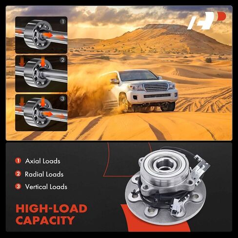 A-Premium 2 × محمل العجلة الأمامية ومجموعة المحور مع ABS متوافق مع دودج رام 2500 1998-1999، الدفع الرباعي و4 عجلات ABS فقط in Saudi Arabia