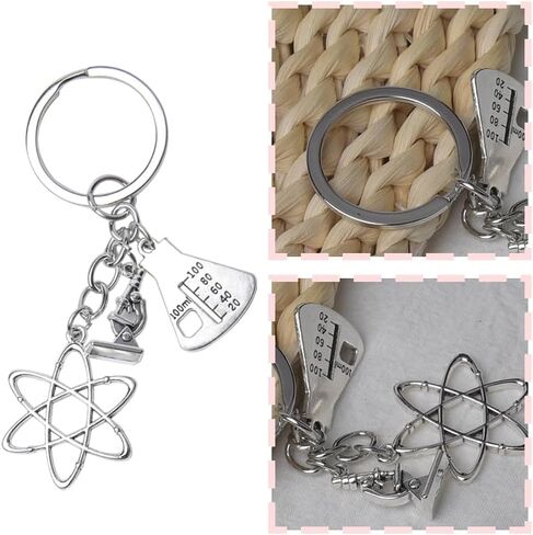 Science Microscope Gifts for Women Men PHD Keychains for Mom Dad Chemistry Keychain for Biology Teacher Tutor Mentor Biochemistry Forensic Science Gifts for Scienctist Chemist Biologist in Kuwait