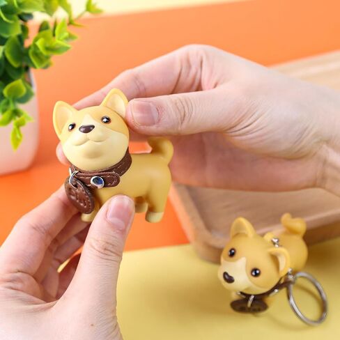 DomeStar 2PCS Cute Dog Key Chains, Shiba Inu Keyring Keychain for Boys Girls Kids Children Adults Super Adorable Dog Key Ring in Saudi Arabia