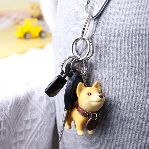 DomeStar 2PCS Cute Dog Key Chains, Shiba Inu Keyring Keychain for Boys Girls Kids Children Adults Super Adorable Dog Key Ring in Saudi Arabia