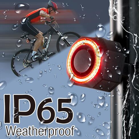 Antitheft Bike Tail Light Alarm and Cycling Anti-Theft, Built-in Lithium Battery with Flashing Light in Kuwait