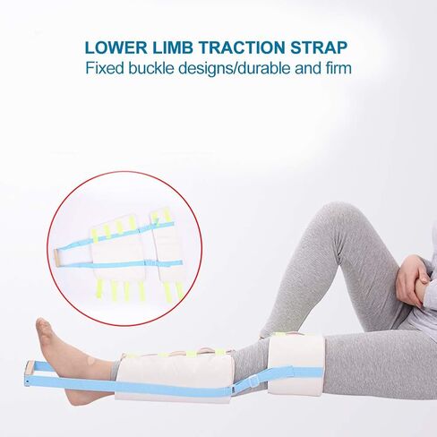 Dioche Lower Limb Traction Strap, Thigh Femoral Head Hip Fracture Correction Recovery Traction Strap, Fracture Correction Traction Strap(L) in Saudi Arabia