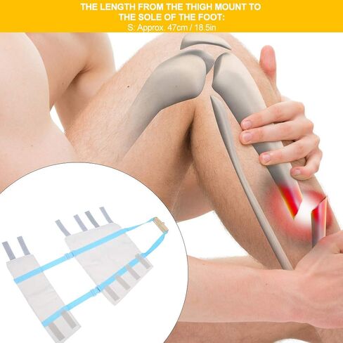 Dioche Lower Limb Traction Strap, Thigh Femoral Head Hip Fracture Correction Recovery Traction Strap, Fracture Correction Traction Strap(L) in Saudi Arabia