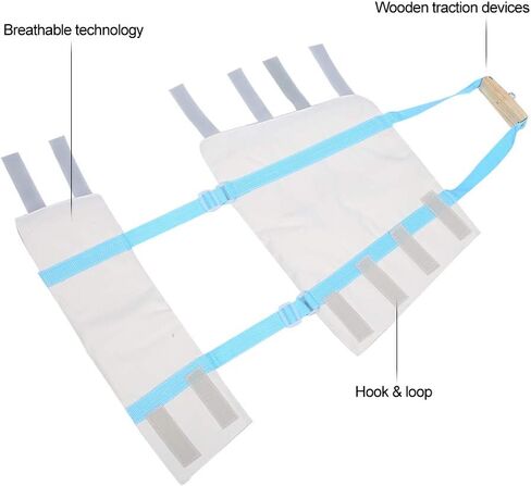 Dioche Lower Limb Traction Strap, Thigh Femoral Head Hip Fracture Correction Recovery Traction Strap, Fracture Correction Traction Strap(L) in Saudi Arabia
