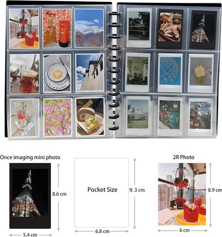 180 Pockets Refillable Photo Album for Fujifilm Instax Mini 7s 8 9 11 25 50 70 90 LiPlay PVC Frame Mini Films Book in Saudi Arabia