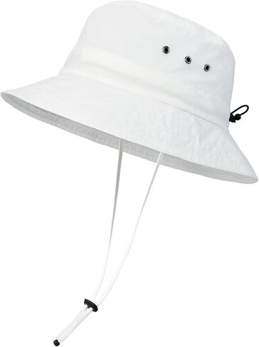 قبعة دلو من القطن المغسول للرجال من VOBOOM، قبعة Boonie قابلة للتعبئة للحماية من الشمس (أبيض) in Kuwait