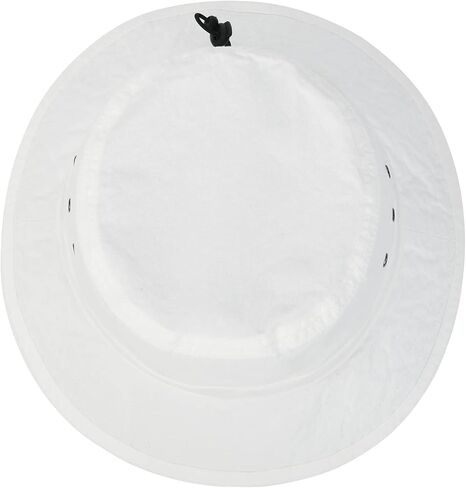 قبعة دلو من القطن المغسول للرجال من VOBOOM، قبعة Boonie قابلة للتعبئة للحماية من الشمس (أبيض) in Kuwait