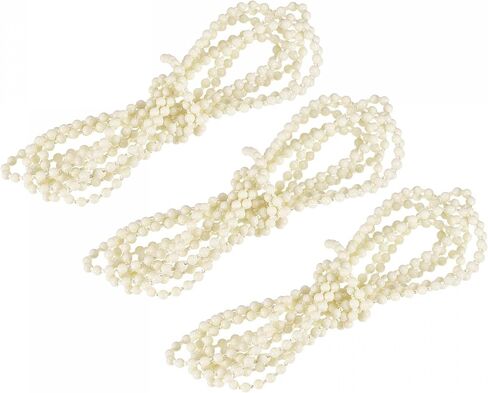 uxcell Blinds Beaded Chain Cord, 2.62 Yards 3Pcs Roman Vertical Roller Shades for Window Curtain Blind Replacement Parts, Beige in Kuwait