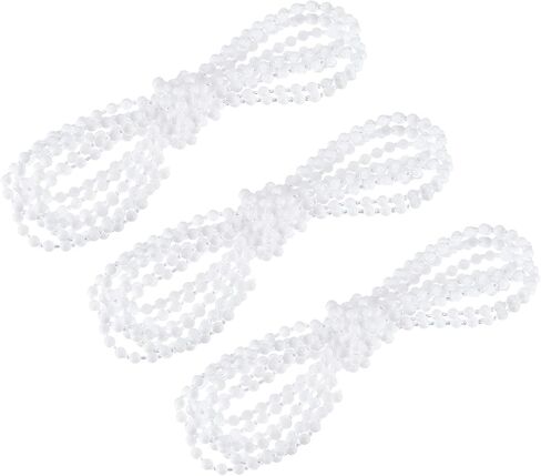 uxcell Blinds Beaded Chain Cord, 2.62 Yards 3Pcs Roman Vertical Roller Shades for Window Curtain Blind Replacement Parts, Beige in Kuwait