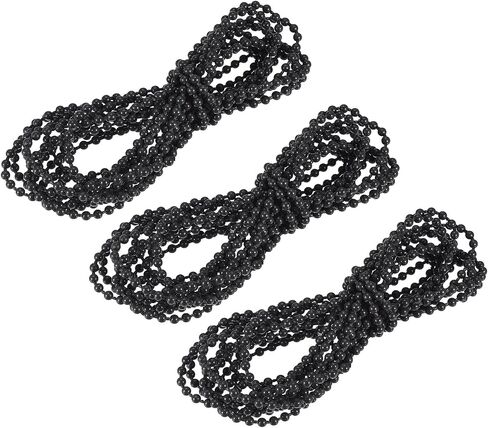 uxcell Blinds Beaded Chain Cord, 2.62 Yards 3Pcs Roman Vertical Roller Shades for Window Curtain Blind Replacement Parts, Beige in Kuwait