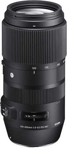 Sigma 100-400mm f/5-6.3 DG OS HSM Contemporary Lens for Canon EF Bundle with USB Dock, 32GB SD Card, and Photography Cleaning Kit (4 Items) in Saudi Arabia