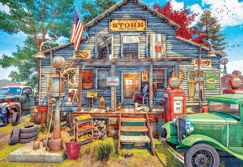 Buffalo Games - Dominic Davison - Dennison's Store & Post Office - 2000 Piece Jigsaw Puzzle for Adults Challenging Puzzle Perfect for Game Nights in Saudi Arabia
