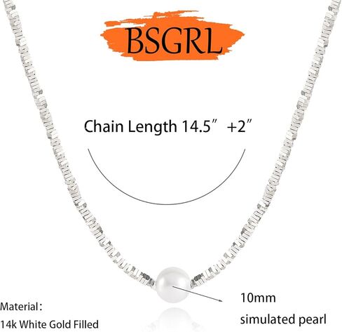 Gold Necklace, 14k Gold Plated Choker Layered Dainty Necklace Ppaerclip Snake Cuban Figaro Link Chain in Saudi Arabia