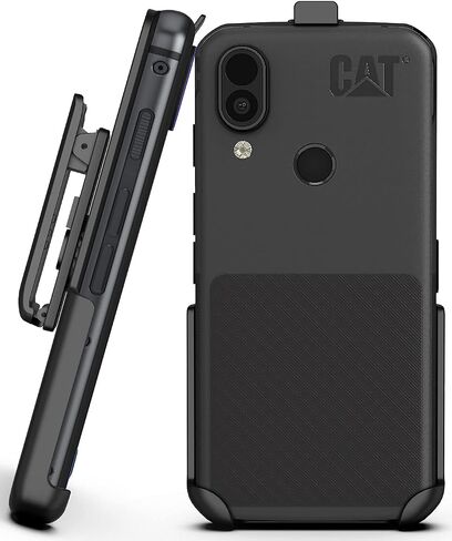 Holster for CAT S62, Nakedcellphone Black [Rotating/Ratchet] Belt Clip Holder Case [with Kickstand] Compatible with Caterpillar CAT S62 Pro Phone in Saudi Arabia