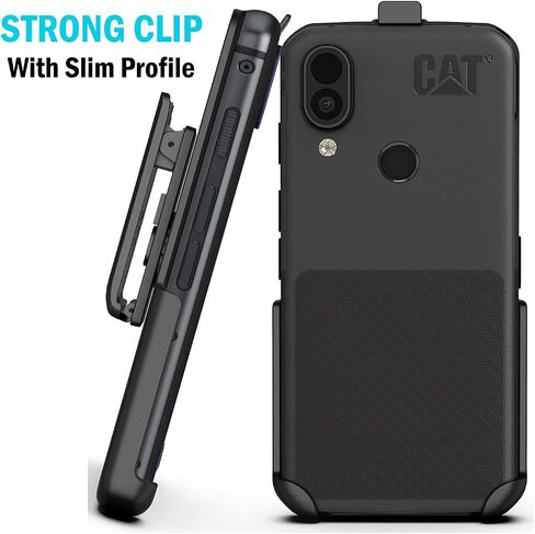 Holster for CAT S62, Nakedcellphone Black [Rotating/Ratchet] Belt Clip Holder Case [with Kickstand] Compatible with Caterpillar CAT S62 Pro Phone in Saudi Arabia