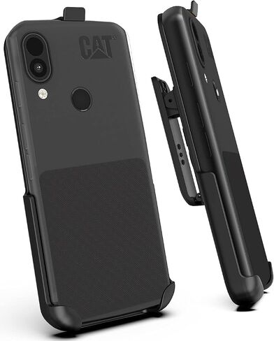 Holster for CAT S62, Nakedcellphone Black [Rotating/Ratchet] Belt Clip Holder Case [with Kickstand] Compatible with Caterpillar CAT S62 Pro Phone in Saudi Arabia