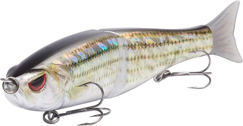 Bassdash SwimShad Glide Baits Jointed Swimbait Bass Pike Salmon Trout Muskie Fishing Lure,3-Pack in Saudi Arabia