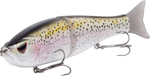 Bassdash SwimShad Glide Baits Jointed Swimbait Bass Pike Salmon Trout Muskie Fishing Lure,3-Pack in Saudi Arabia