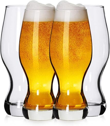 Pint Glasses,20oz British Beer Glass,Classics Craft Beer Glasses,Premium Beer Glasses Tumbler Set of 4, Pub Beer Glasses,Unique Design Beer Glasses Easy Stacking in The Cupboard in Saudi Arabia