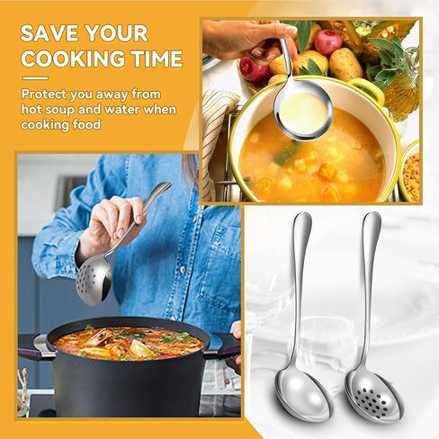 Serving Utensils Set for Partie, Silver Stainless Steel Metal Serveware Large Serving Spoons, Slotted Spoons, Forks, Tongs, Soup and Skimmer Spoon, Cake Server for Buffet, Catering, Entertaining 15pcs in Saudi Arabia