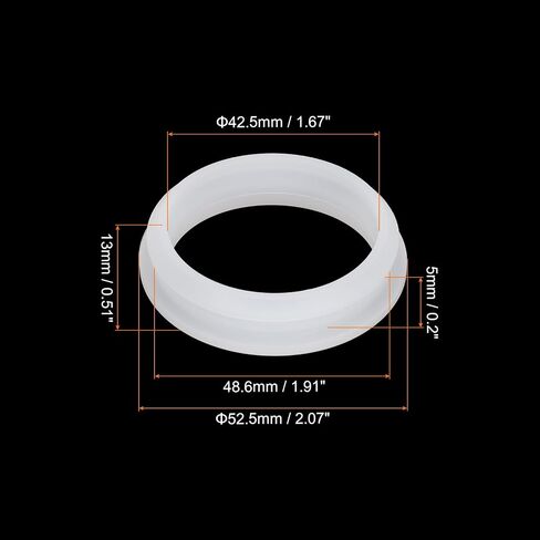 MECCANIXITY 2Pcs Snap Rubber Grommet Hole Plug Mount Dia 34.6mm ID 28.5mm H 12.7mm Seal Anti-Scratch for Electrical Box Cable Pipe Transparent in Saudi Arabia