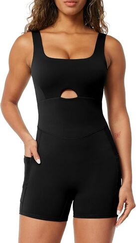 Jumpsuits For Women Tummy Control One Piece Shorts Sleeveless Onesies Bodycon Rompers Casual Summer Outfits in Saudi Arabia