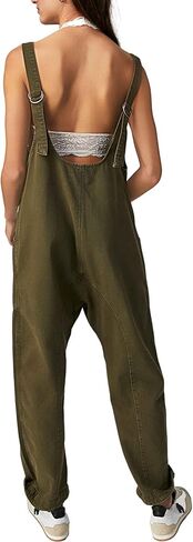 Free People High Roller Jumpsuit Moss Stone MD (Women's 8-10) in Saudi Arabia