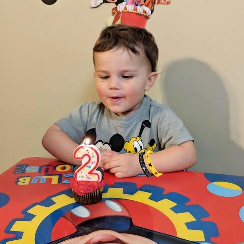 24Pcs Rubber Bracelet Mouse Party Favors Red Black and Yellow Color Style Wristbands Birthday Party Supplies for Birthday Gifts in Saudi Arabia