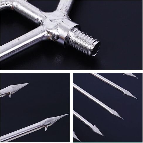 الصيد الحربة الفولاذ المقاوم للصدأ الصيد الرمح صلابة الصيد Gaff أزعج 8 مللي متر المسمار لضفدع الأسماك في الهواء الطلق in Kuwait