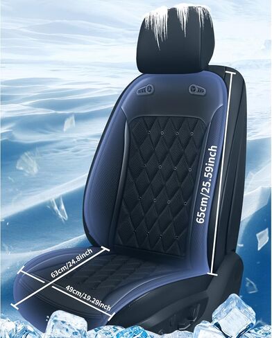 1 قطعة غطاء مقعد السيارة التبريد، وسادة مقعد السيارة جيدة التهوية بدرجة حرارة قابلة للتعديل 12 فولت شاحنة الدفع الرباعي مناسبة عالميًا لغطاء مقعد السيارات الصيفي وسادة تبريد تبريد المقعد in Kuwait