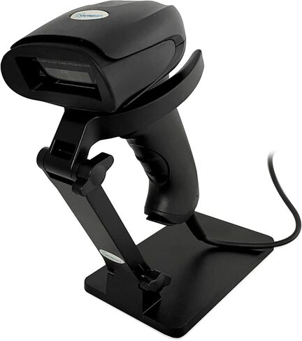 SC-6300 1D/2D Cashier Barcode Scanner/Reader for Small to Medium-Sized Retailers with Tilting Stand for Hands-Free Scanning in Saudi Arabia