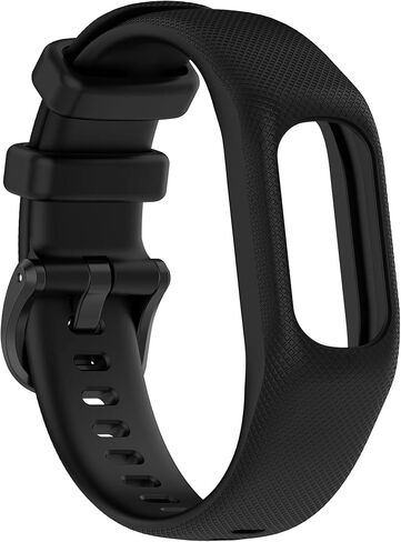 FitTurn متوافق مع جهاز تتبع اللياقة البدنية Garmin Vivosmart 5، حزام من قطعة واحدة مقاسين - صغير وكبير للجنسين، بديل من السيليكون المطاطي الملون، إكسسوارات أربطة رياضية قابلة للتعديل لـ Vivosmart 5 in Saudi Arabia