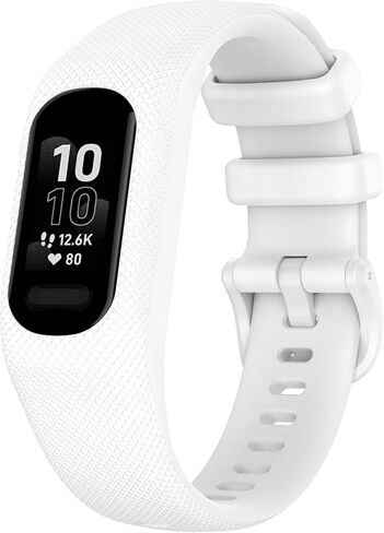 FitTurn متوافق مع جهاز تتبع اللياقة البدنية Garmin Vivosmart 5، حزام من قطعة واحدة مقاسين - صغير وكبير للجنسين، بديل من السيليكون المطاطي الملون، إكسسوارات أربطة رياضية قابلة للتعديل لـ Vivosmart 5 in Saudi Arabia